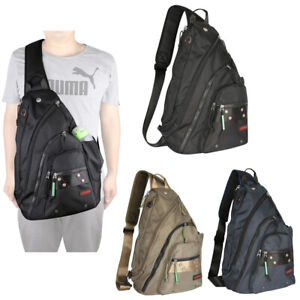 Mens Womens Laptop Large Sling Bag Backpack Chest Pack School Work Shoulder Bag