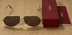 Vintage 1983 Cartier Aviator Santos Sunglasses 62 14 Made In France w/ Case