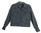 VTG Wrangler Knit Western Jacket Blue Size M USA 70s 80s Womens Coat L/S
