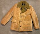 VTG 70s 80s Sears Western Outdoor Shop Men’s Medium Coat Tan Corduroy Faux Fur