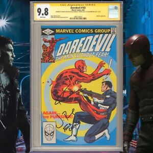 CGC 9.8 SS Daredevil #183 signed by Charlie Cox & Jon Bernthal Punisher 1982