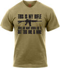 Coyote Brown Marine Corps Rifleman's Creed M4A1 This Is My Rifle USMC T-Shirt