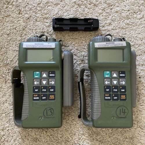 Rockwell AN/PSN-11 PLGR HNV-500C Military GPS Receiver, Tested Working Lot Of 2