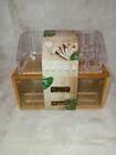 Bamboo Makeup Organizer Ideal for Cosmetics, Jewelry, Accessories, Vanity, Bath