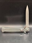 Hen And Rooster Button Lock Stiletto Folding Knife RARE