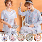 3PC/Set Pregnant Pajama Maternity Breastfeeding Nightwear Pregnancy Clothes