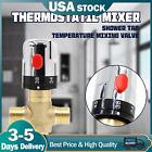 Brass Thermostatic Mixing Valve Bathroom Faucet Temperature Mixer Control T05