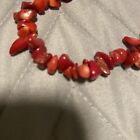 Vintage Natural Red Coral Stretch Bracelets