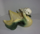 Vtg Hull Pottery Swan Planter With Kerchief USA Centerpiece Planter Floral