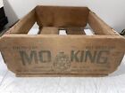 Vintage Thompson Wooden Fruit Box MO KING Grape Crate Bakersfield CA Used Shabby