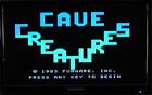 TI-99/4A CAVE CREATURES FW00?? FUNWARE  ON 5.25 FLOPPY DISK