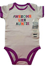 Awesome Like Auntie 1 Pcs Bodysuit From Carter's-100% Cotton-Girls 6 Months-NWT