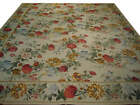 8' x 10' Ivory Needlepoint Rug SPRING COLORS 11445