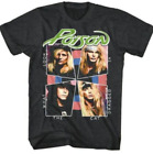 Poison T-Shirt 80s Heavy Rock Band Concert Tour on Funny Black Gift Men