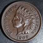 New Listing1908 INDIAN HEAD CENT - With LIBERTY & DIAMONDS - XF EF