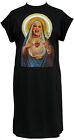 Divine Womens High Neck T-Shirt Dress Drag Queen Holy Mother