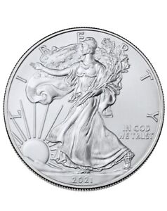 New Listing2021 $1 Type 1 American Silver Eagle 1 oz Brilliant Uncirculated
