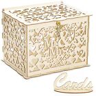 Wood Wedding Card Box With Lock And Key Large Rustic Card Box For Wedding With C
