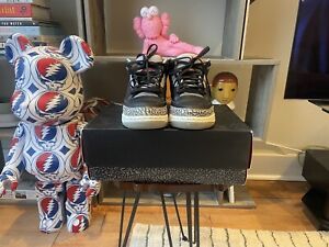 Size 10.5 - 2018 Jordan 3 Retro OG Mid Black Cement 100% Authentic OG ALL
