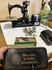 Antique  1800s Wilcox/Willcox Gibbs Sewing Machine/Motor,Pedal,Attachments Works