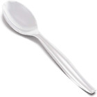 Elegant Black Plastic Serving Spoons (Pack of 5) - Durable & Stylish Design, Per