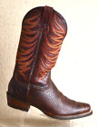 Ariat Sport Men's 10.5 EE Square Toe Leather Cowboy Boots Brown 10017335
