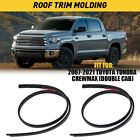 2X Roof Molding Drip Weatherstrip 75552-0C060 For Toyota Tundra Crewmax 2007-21
