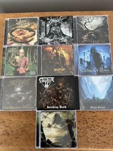 New Listing10 CD METAL LOT: CATTLE DECAPITATION,JOB FOR A COWBOY,SUFFOCATION,SUMMONING,ETC