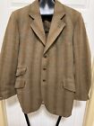 VINTAGE PYTCHLEY BY PHILLIPS & PIPER MENS 42 TWEED OVERCOAT MADE IN ENGLAND