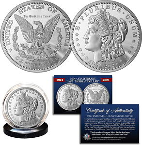100th Anniversary of the Final Morgan Silver Dollar Coin with Certificate