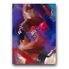 Joe Frazier & Muhammad Ali #18 Art Card Limited 8/50 Vela Signed (Boxing -)