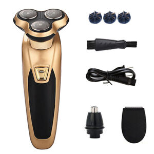 New Rotary 3D 3in1 Rechargeable Washable Men's Cordless Electric Shaver Razor US