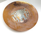 Vtg MCM Vichy Peru Solid Hammered Silver over Copper Inca God Display Plate