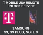 Samsung Unlock Service, Samsung S9, S9 Plus, Note 9, 7t