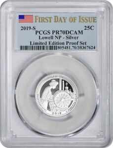 2019-S Lowell Park Silver Quarter Limited Edition Proof Set PR70DCAM FDOI PCGS
