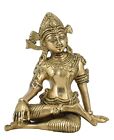 Whitewhale Brass Lord Indra Statue Idol Figurine Indra Murti Home Décor Gifts