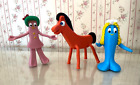 Gumby & Friends Figures Pokey, Goo & Minga ( lot of 3 )