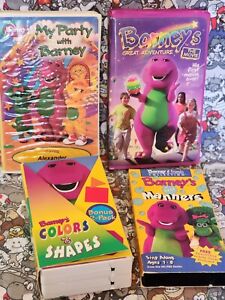 New Listing Barney Lot of 5 Vintage VHS Video Tapes - Includes Party w/ Barney ft Alexander