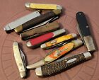 Lot Of 10 Knives Imperial Barlow Stag Camco Pipe Smokers Explorer Vintage Folder