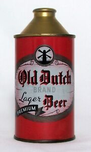 Old Dutch Brand Lager Beer 12 oz. Cone Top Beer Can-Metropolis Brewery, New York