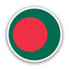 Round Bangladeshi Flag Sticker Decal - Weatherproof - bangladesh bgd
