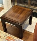 MCM  Lane Altavista Virginia Asian Style Brown End Table Nightstand: Sculpted