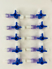 10 PCs 3-Way Stopcock Luer Lock Connection Adapter