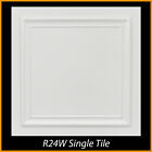 Ceiling Tiles Glue Up Styrofoam 20x20 R24 Zeta White Lot of 8 Tiles (21.12 S/F)