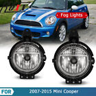 Fog Lights For 2007-2015 Mini Cooper Front Bumper Driving Lamps Clear Lens Pair (For: Mini)