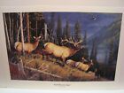 Eagle Mountain Bugler by Terry Doughty unframed Elk and Eagle print.