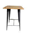 Lumisource Rustic Square Metal and Wood Top 41