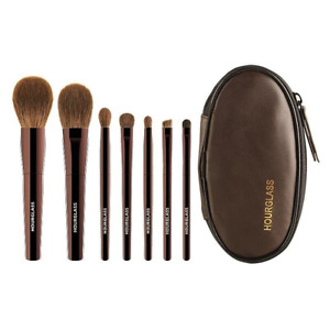 7pcs Hourglass Makeup Brush Set Portable High Quality Soft Brush Set with Case