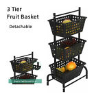 Freestanding Fruit Basket Pantry Basket 3 Tier Kitchen Storage Shelves Organizer