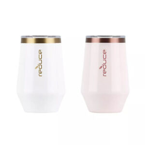 Reduce 12oz Wine Tumbler Set 12oz Vacuum Insulated with Lid, 2 Pack